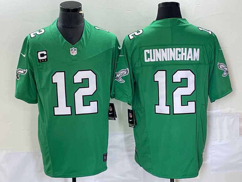 Men's Philadelphia Eagles #12 Randall Cunningham Green 2023 F.U.S.E. Vapor Untouchable With C Patch Stitched Football Jersey,We sell and wholesale Men's Philadelphia Eagles #12 Randall Cunningham Green 2023 F.U.S.E. Vapor Untouchable With C Patch Stitched Football Jersey on line form chian!